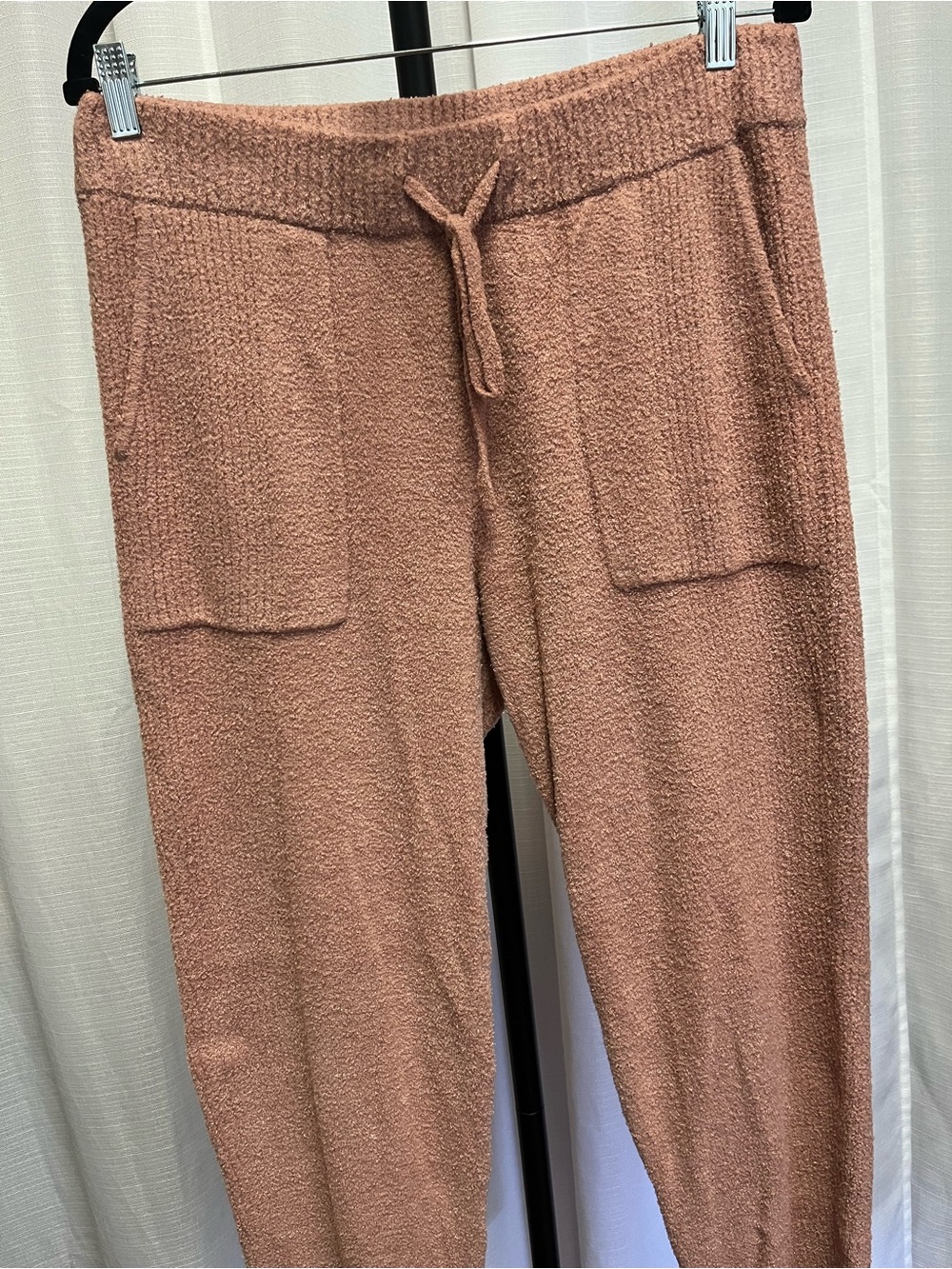 Barefoot Dreams CozyChic Lite Rib Blocked Pant | size Medium - Picture 2 of 7